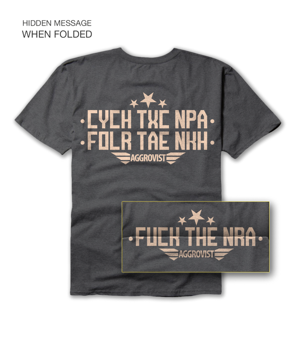 F THE NRA Hidden Political Message Unisex T-Shirt - Aggrovist Apparel