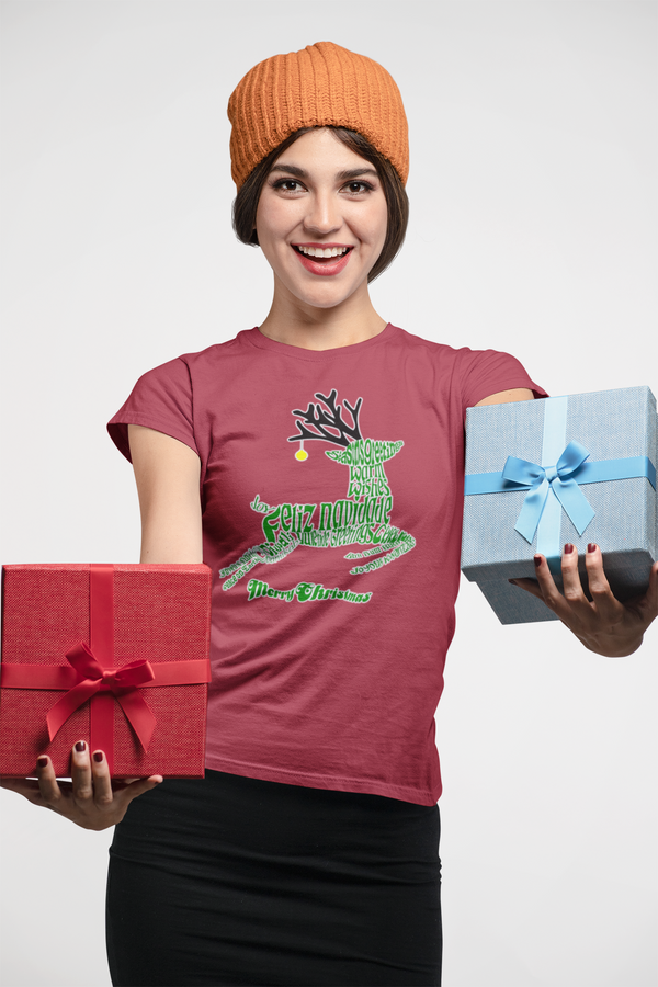 Santa's Reindeer Women's T-Shirt