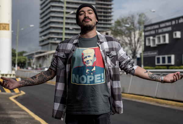 NOPE!  A HOPE Parody Unisex T-Shirt - Aggrovist Apparel