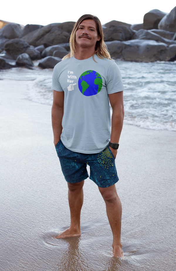 I'M WITH HER Planet Earth Political Activist Unisex T-Shirt - Aggrovist Apparel