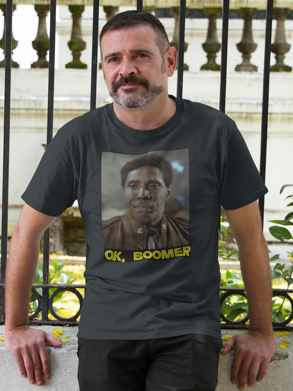 OK BOOMER BattleStar Galactica Classic Unisex T-Shirt - Aggrovist Apparel