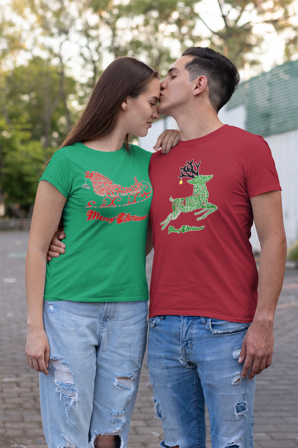 Santa's Reindeer Men's T-Shirt